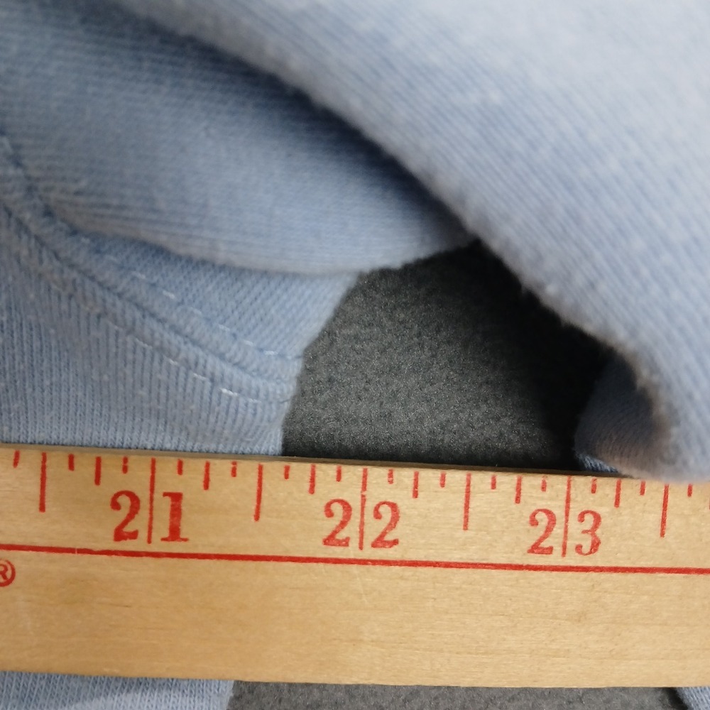Hello Kitty Sewing Hybrid‎ Sweatshirt Womens Medium Light Blue Ribbed Graphic - Picture 4 of 6